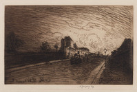 KG 09190
          <br/>
          Begrafenis vanuit het hospitaal Cochin in Parijs
          <br/>
          <em>Jongkind, Johan Barthold (1819-1891)</em>